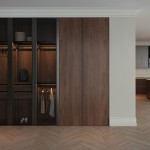 Гардероб Эйва. Дуб Джорджия, стекло, Al-profile P30